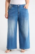 SUGARLIPS Jeanie High Waist Ankle Wide Leg Jeans