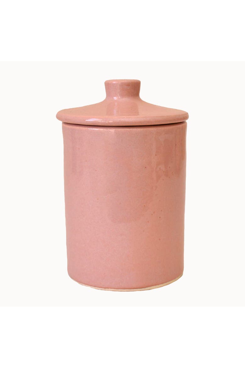 Handcrafted Ceramic Canister, Main, color, Dusty Rose - Small