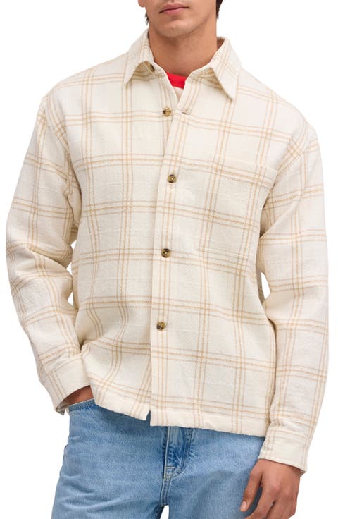Adwin 50059 Plaid Recycled Cotton Blend Shirt Jacket