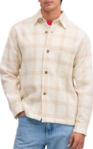NN07 Adwin 50059 Plaid Recycled Cotton Blend Shirt Jacket