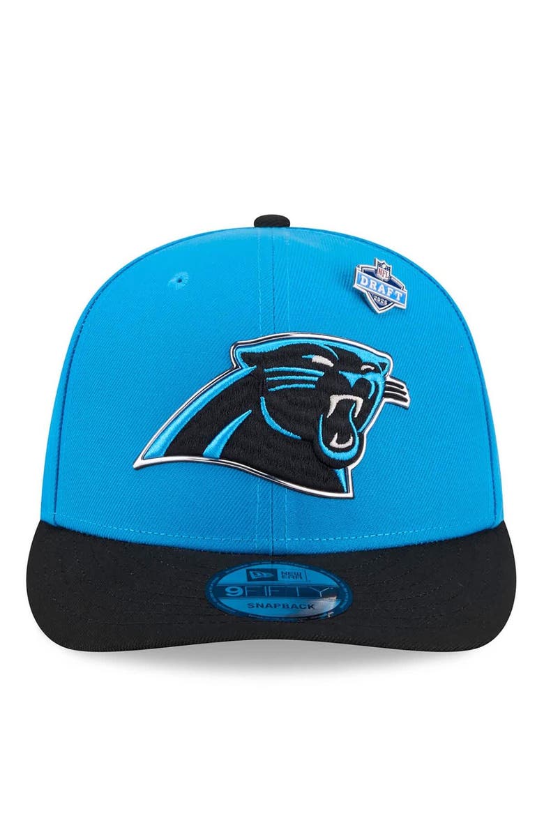 New Era Men's New Era  Blue/Black Carolina Panthers 2026 NFL Draft On Stage Pre-Curved 9FIFTY Snapback Hat, Alternate, color, Blue
