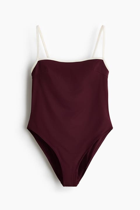 Padded-cup High Leg Swimsuit