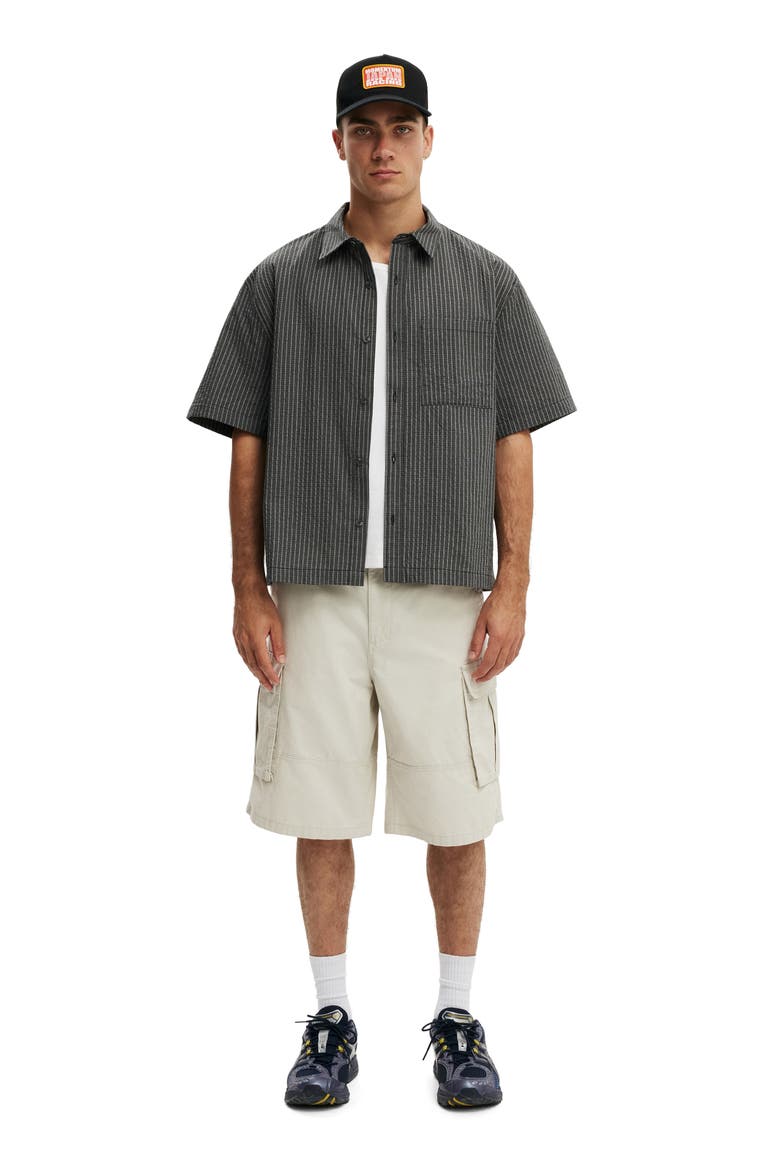 Men's Darcy Short Sleeve Shirt, Alternate, color, Black Mini Check