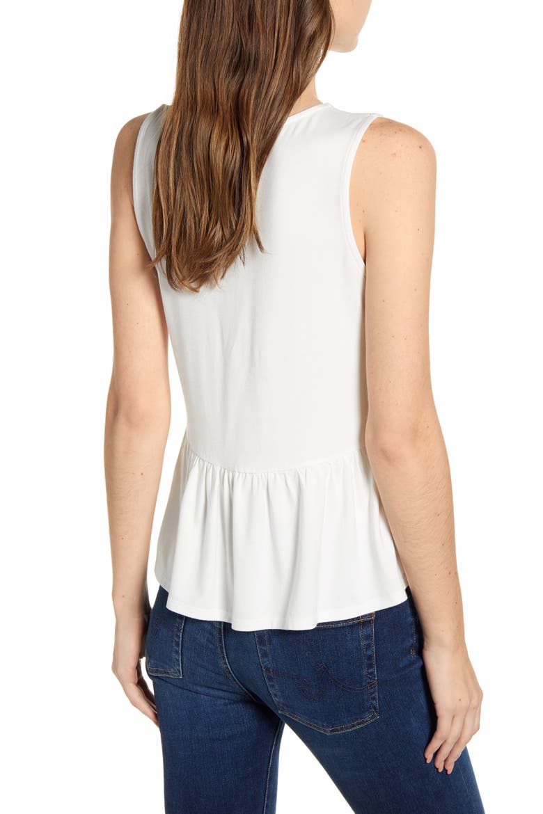 Gibson x International Women's Day Khanh Sleeveless Knit Wrap Top, Alternate, color, IVORY