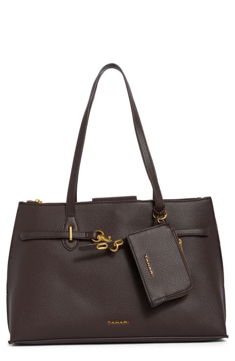 Ginny Faux Leather Tote