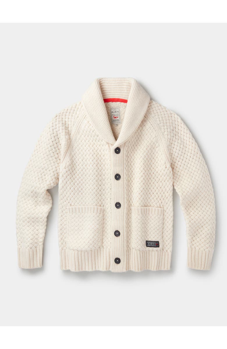 Aubin Frampton Shawl Cardigan Sweater, Alternate, color, Ecru