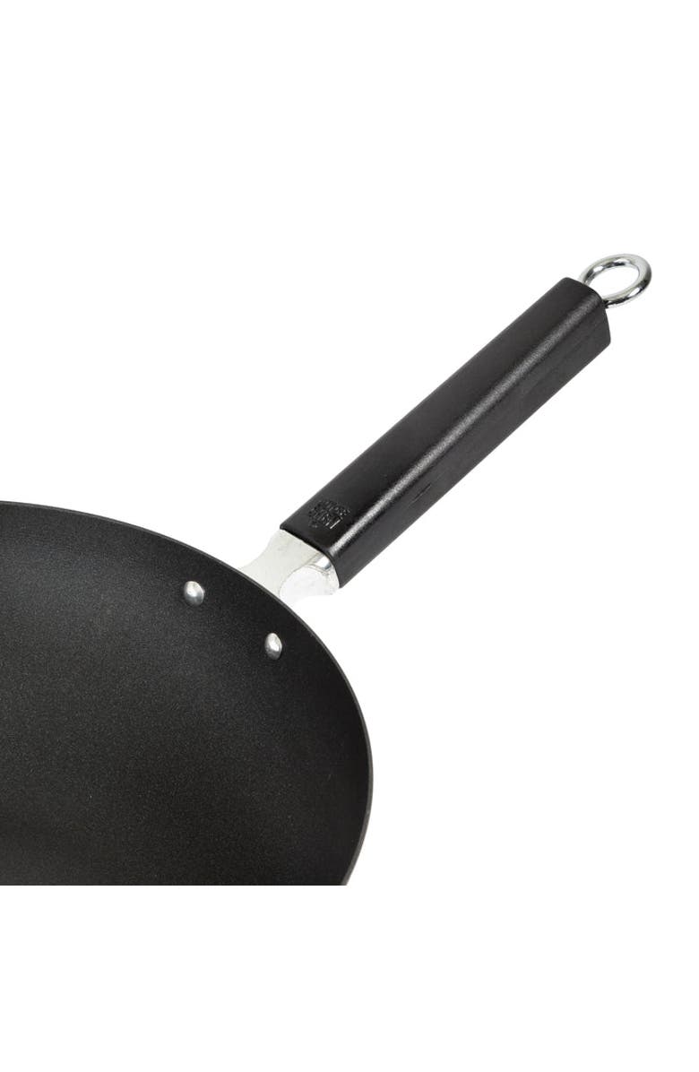 JOYCE CHEN Carbon Steel Excalibur Nonstick Stir Fry Pan with Phenolic Handle, 12-Inch, Alternate, color, Black
