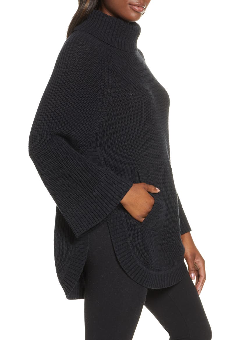 Raelynn Turtleneck Pullover, Alternate, color, BLACK
