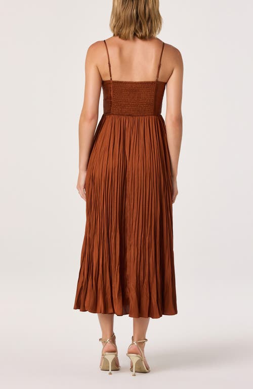 Astr The Label Maeve Midi Dress In Brown