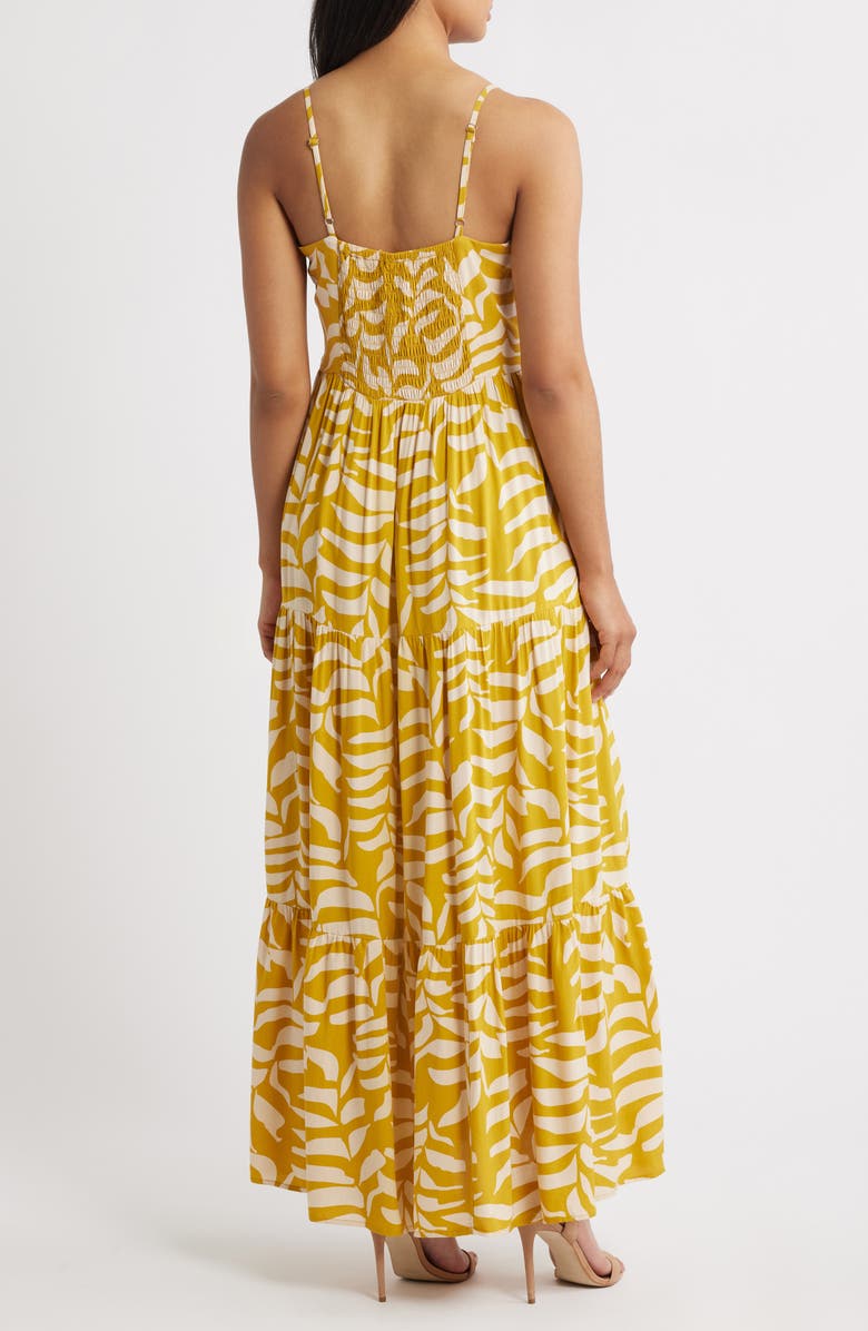 Halogen<sup>®</sup> Tie Front Tiered Maxi Dress, Alternate, color,