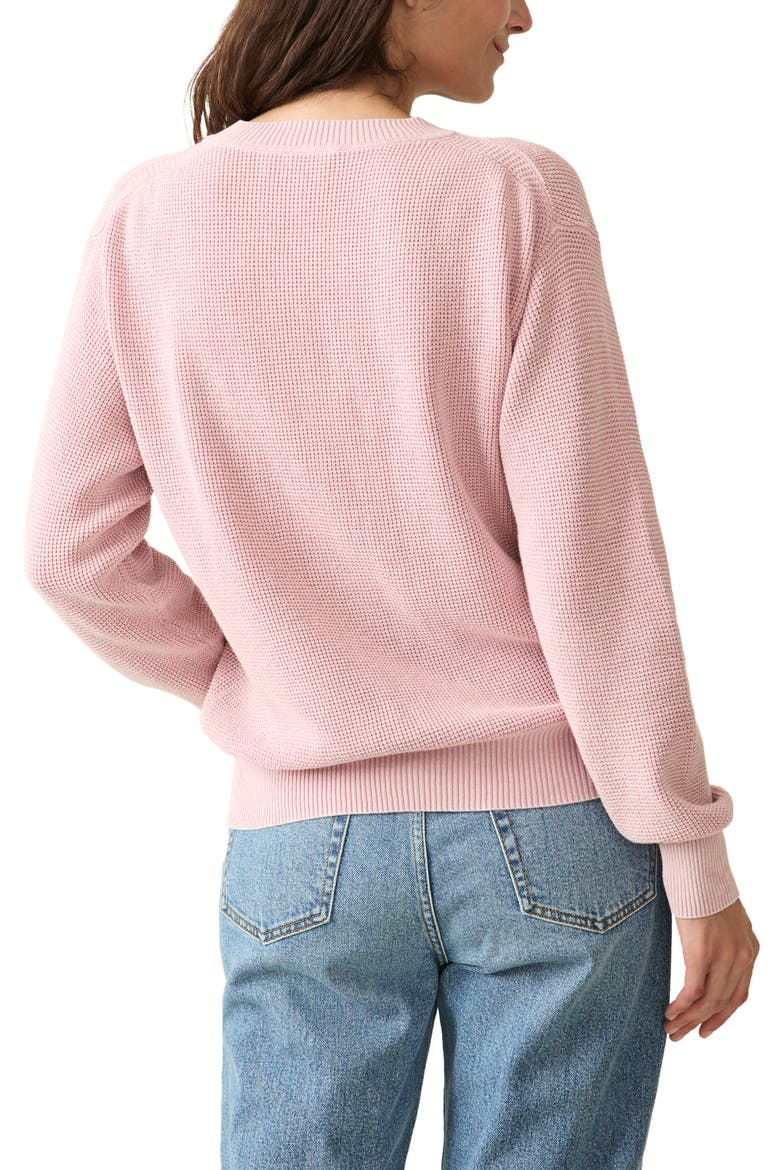 Sunwash Organic Cotton Crewneck Sweater, Alternate, color, ZEPHYR