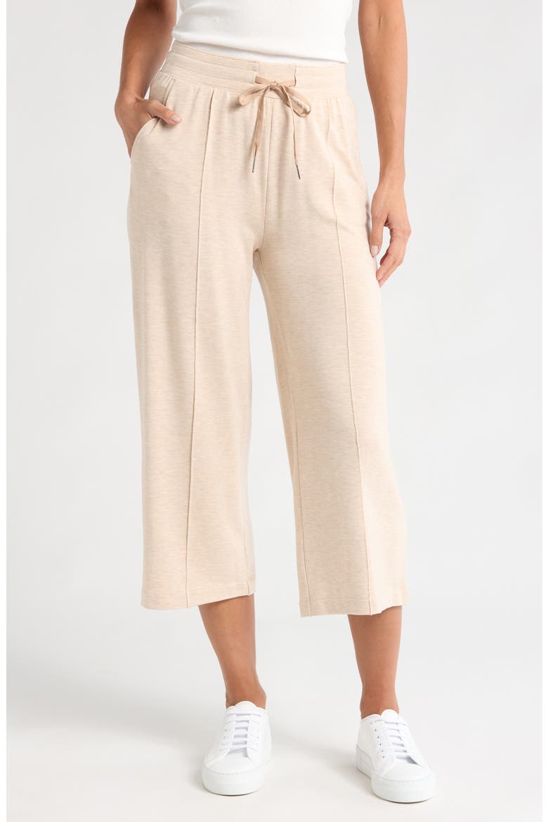Studio City Crop Drawstring Pants, Main, color, HEATHER NATURAL