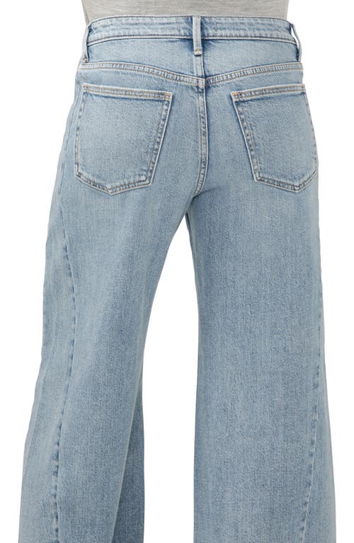 SILVER JEANS CO. SILVER JEANS CO. ISBISTER RAW HEM ANKLE WIDE LEG JEANS 
