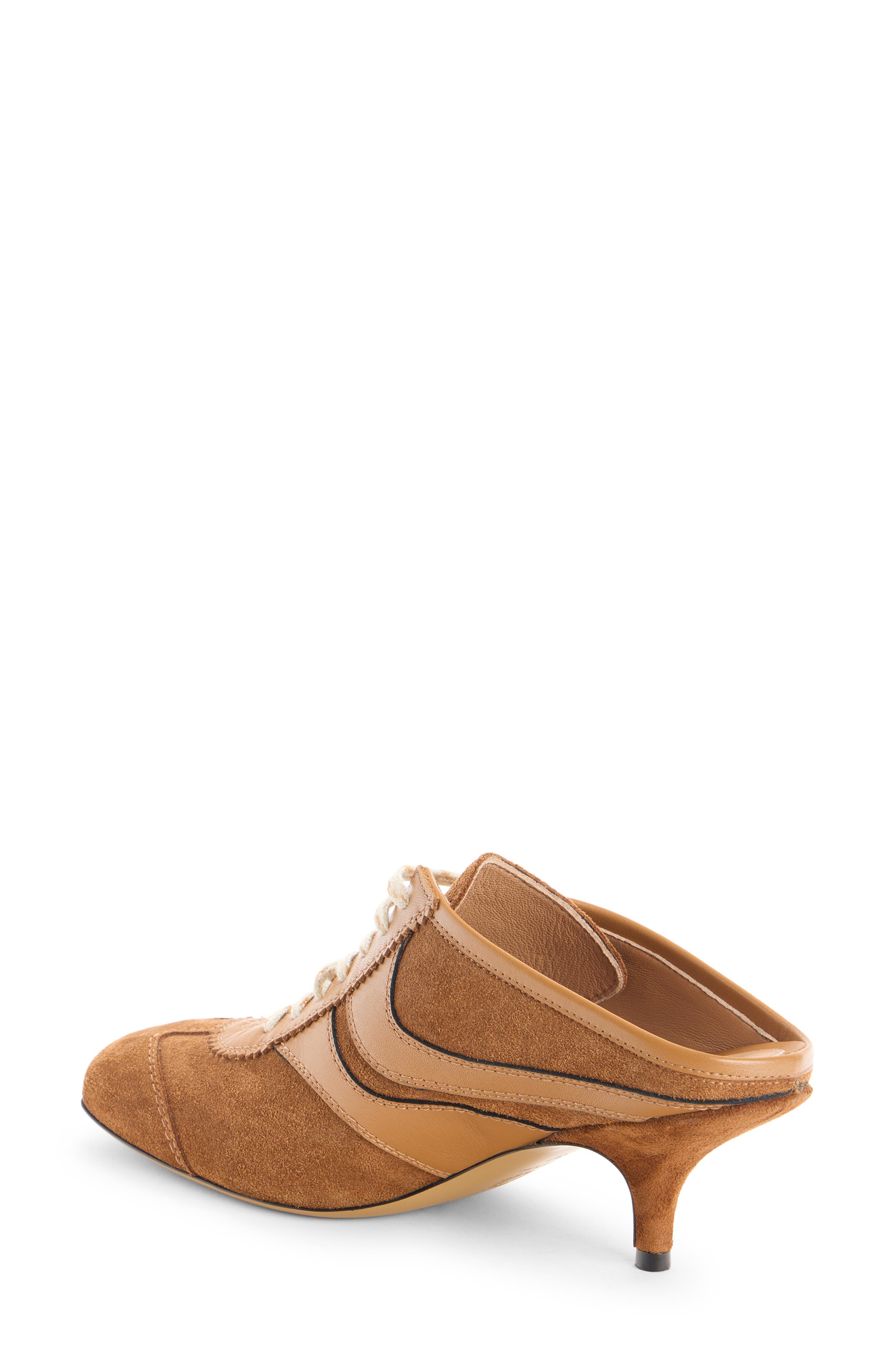 Dries Van Noten Heeled Sneaker Mule, Alternate, color, Tan
