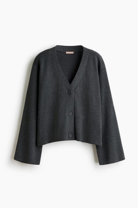 Fine-knit cardigan