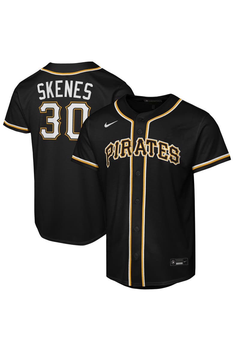 Youth Nike Paul Skenes Black Pittsburgh Pirates Fashion Replica Player Jersey, Main, color, Black