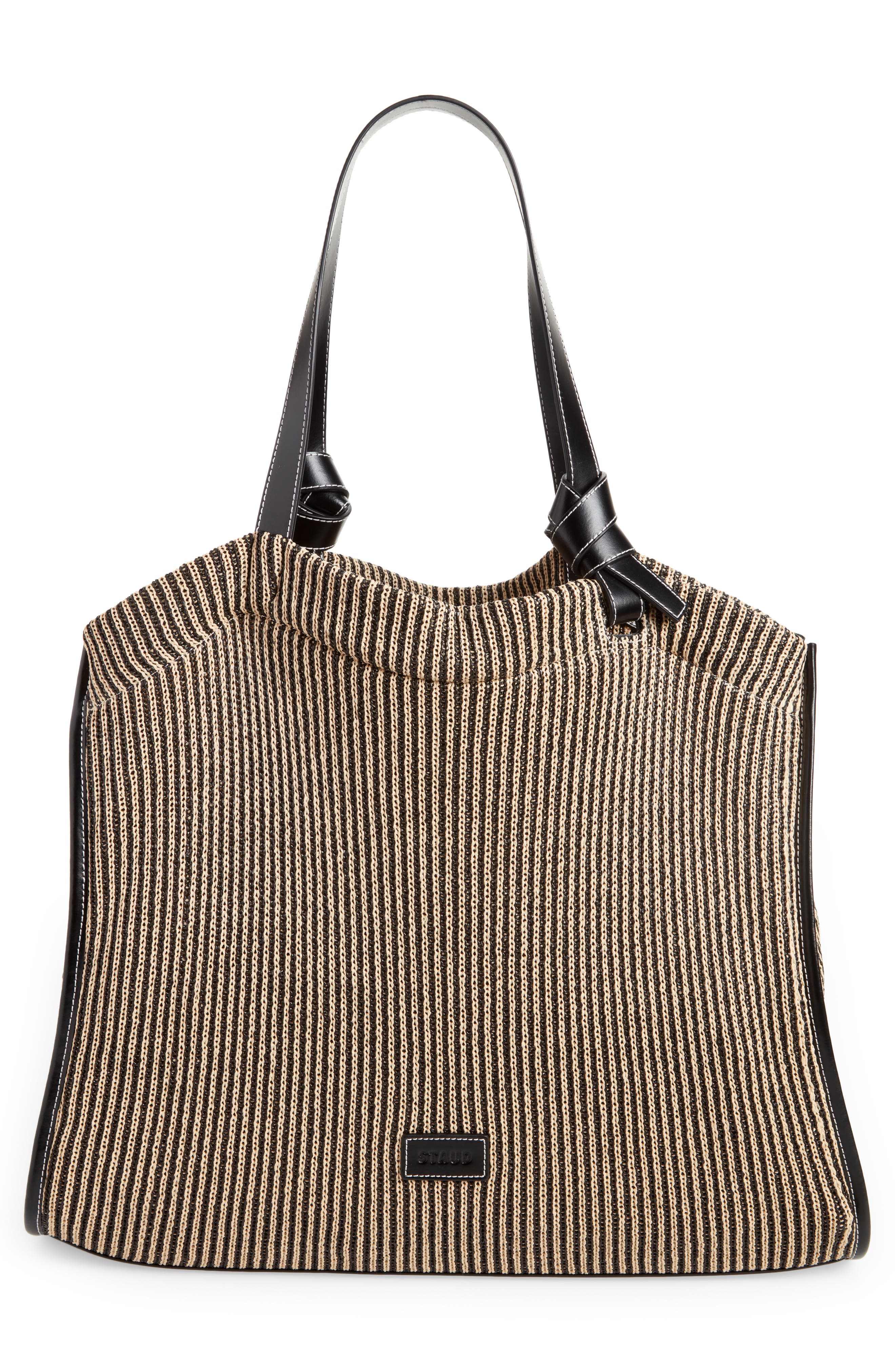 STAUD Cleo Stripe Tote Bag, Alternate, color, 
