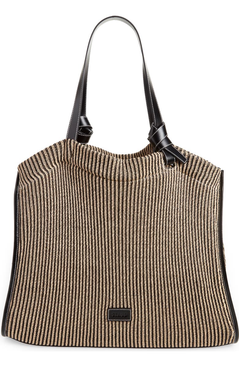 STAUD Cleo Stripe Tote Bag, Alternate, color,