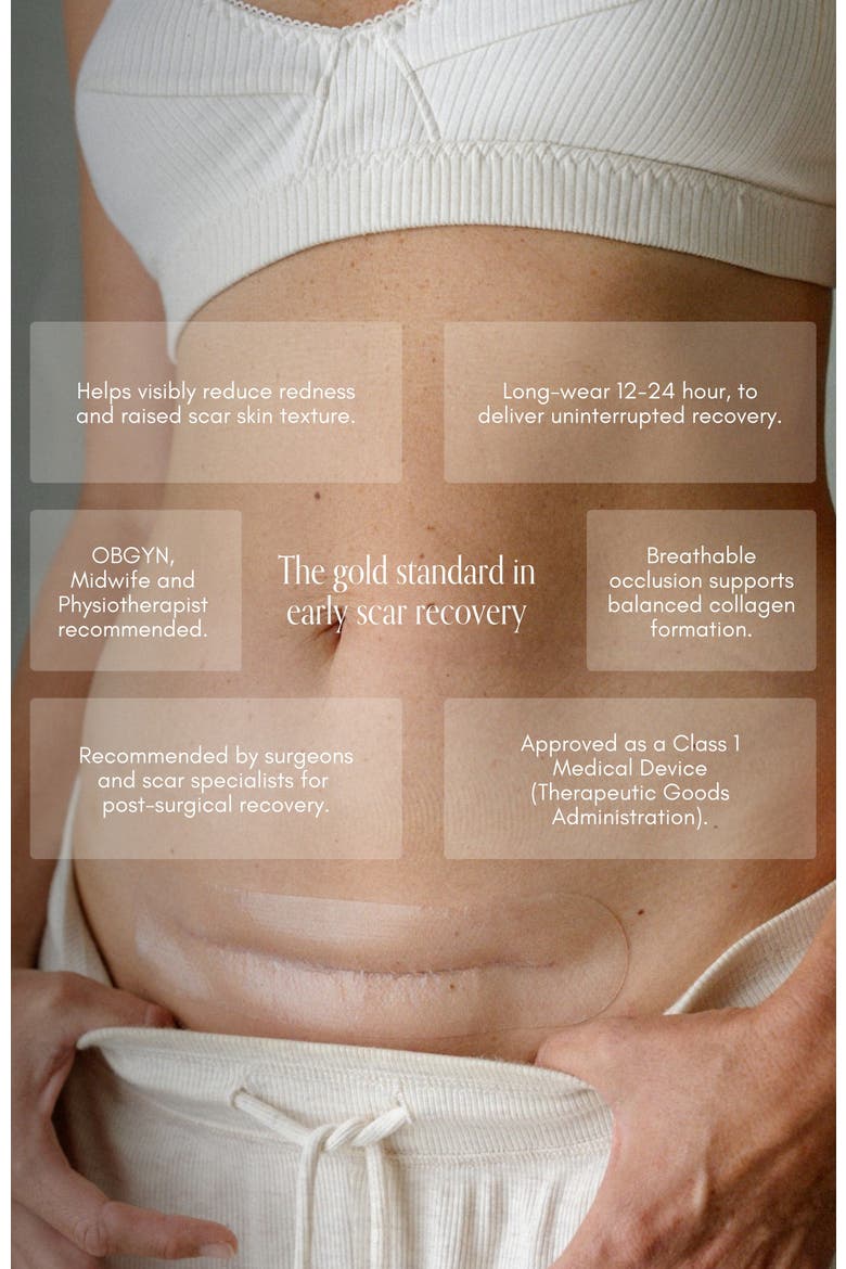 Silicone Scar Strip, Alternate, color, Clear