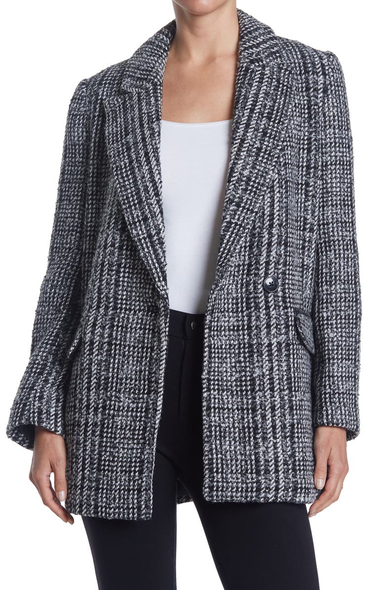 TRUTH BY REPUBLIC Notch Lapel Single Breasted Tweed Blazer, Main, color,