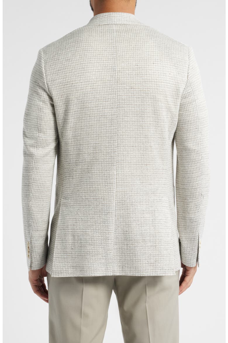 Hampton Houndstooth Knit Linen Blend Sport Coat, Alternate, color, TAN