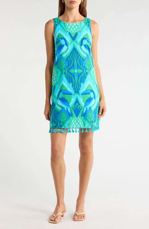Blissy Tropical Winda Trapeze Dress