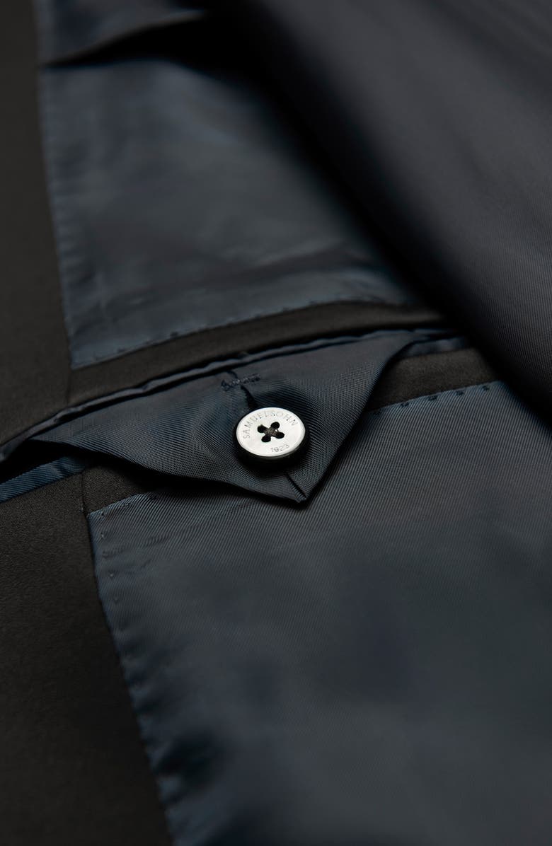 Samuelsohn Water Repellent Ice Wool Tuxedo, Alternate, color, Navy