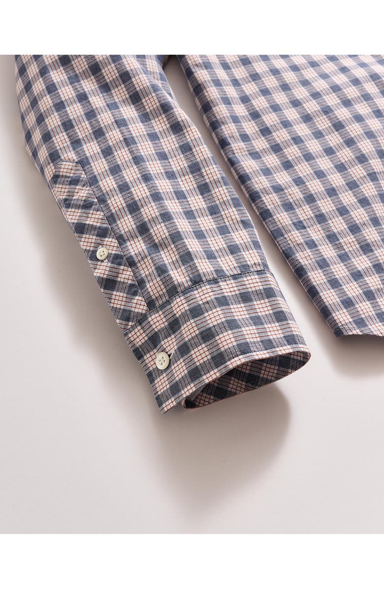 Billy Reid Standard Fit Slub Grid Cotton Button-Up Shirt, Alternate, color, Blue/ Multi