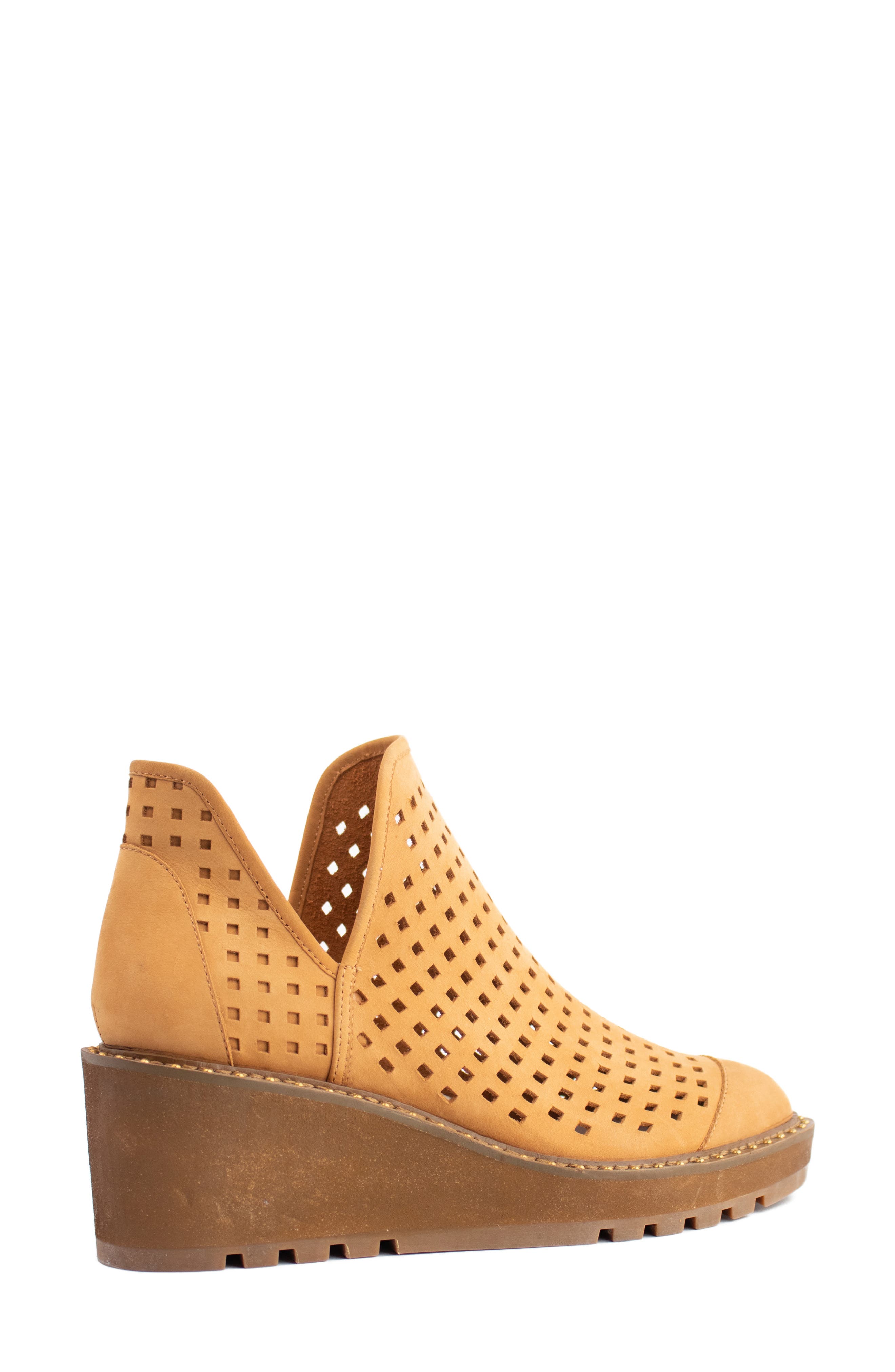 Georgie Wedge Bootie, Alternate, color, MUSTARD SUEDE