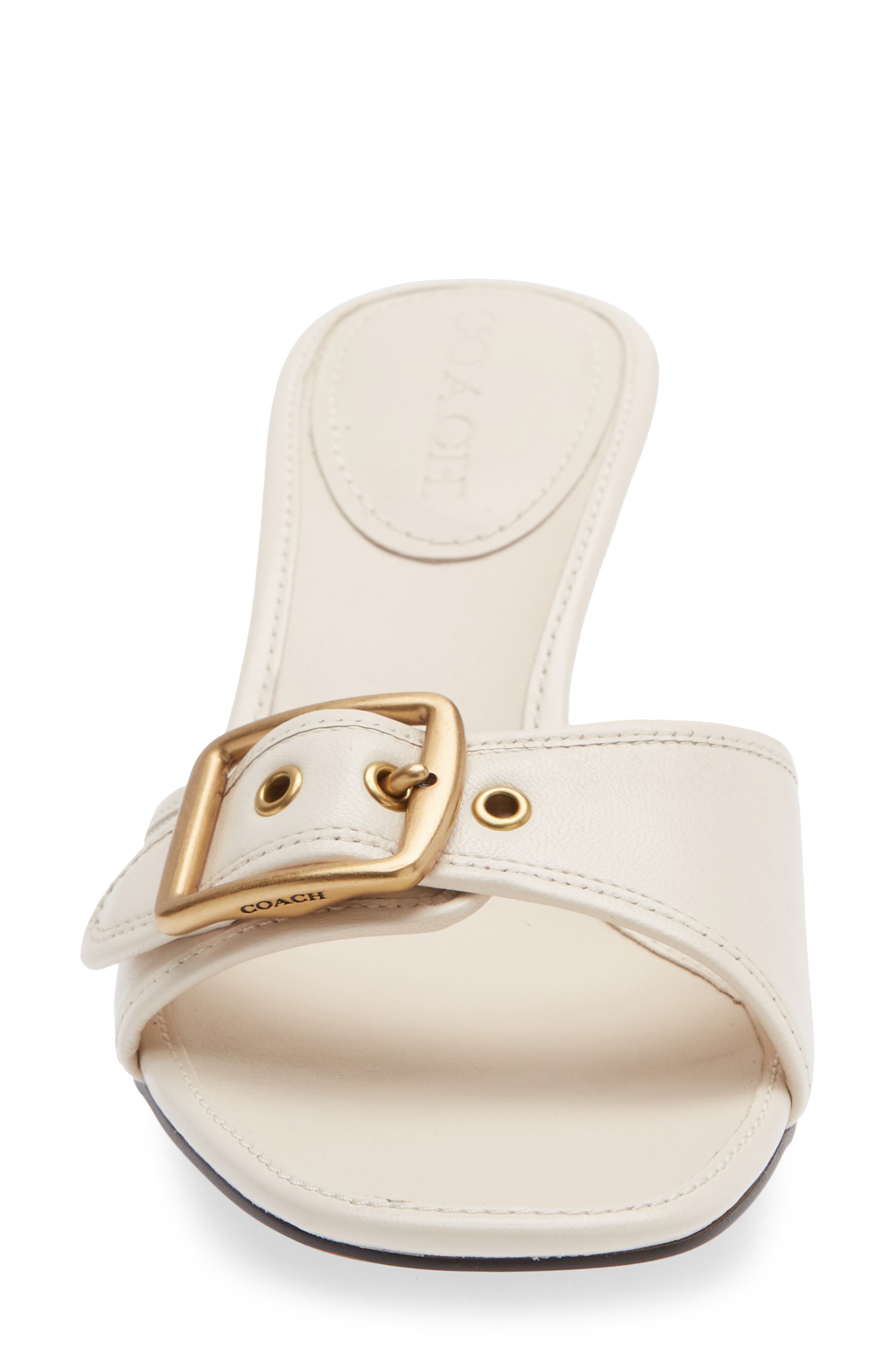 Margot Kitten Heel Sandal, Alternate, color, OAK/ CHALK