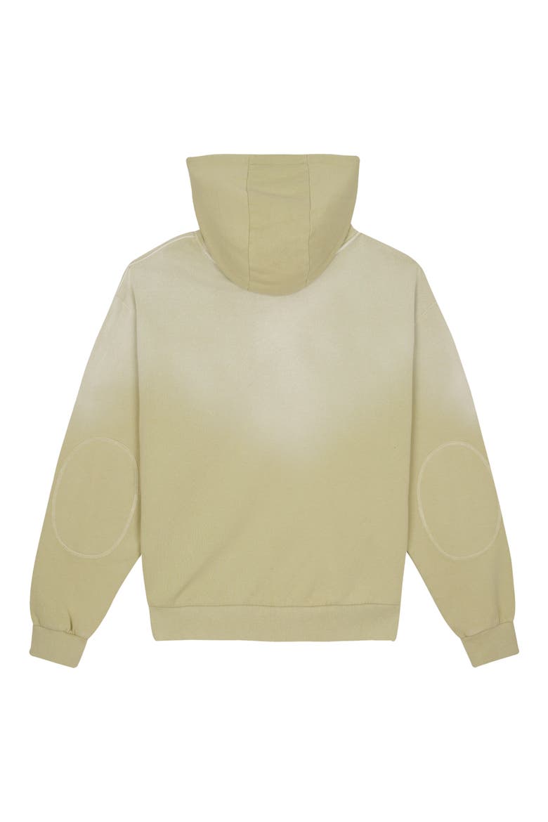 Padded Elbow Zip-Up Hoodie, Alternate, color, SAND