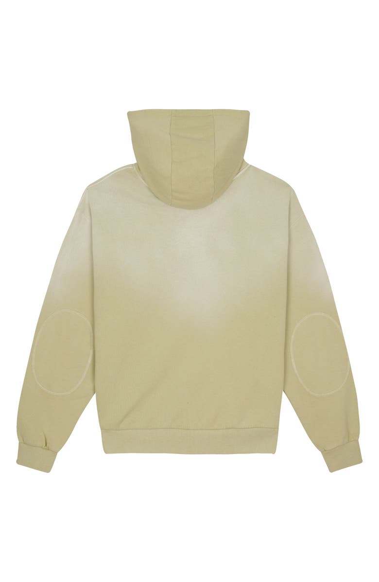 Brain Dead Padded Elbow Zip-Up Hoodie, Alternate, color, Sand