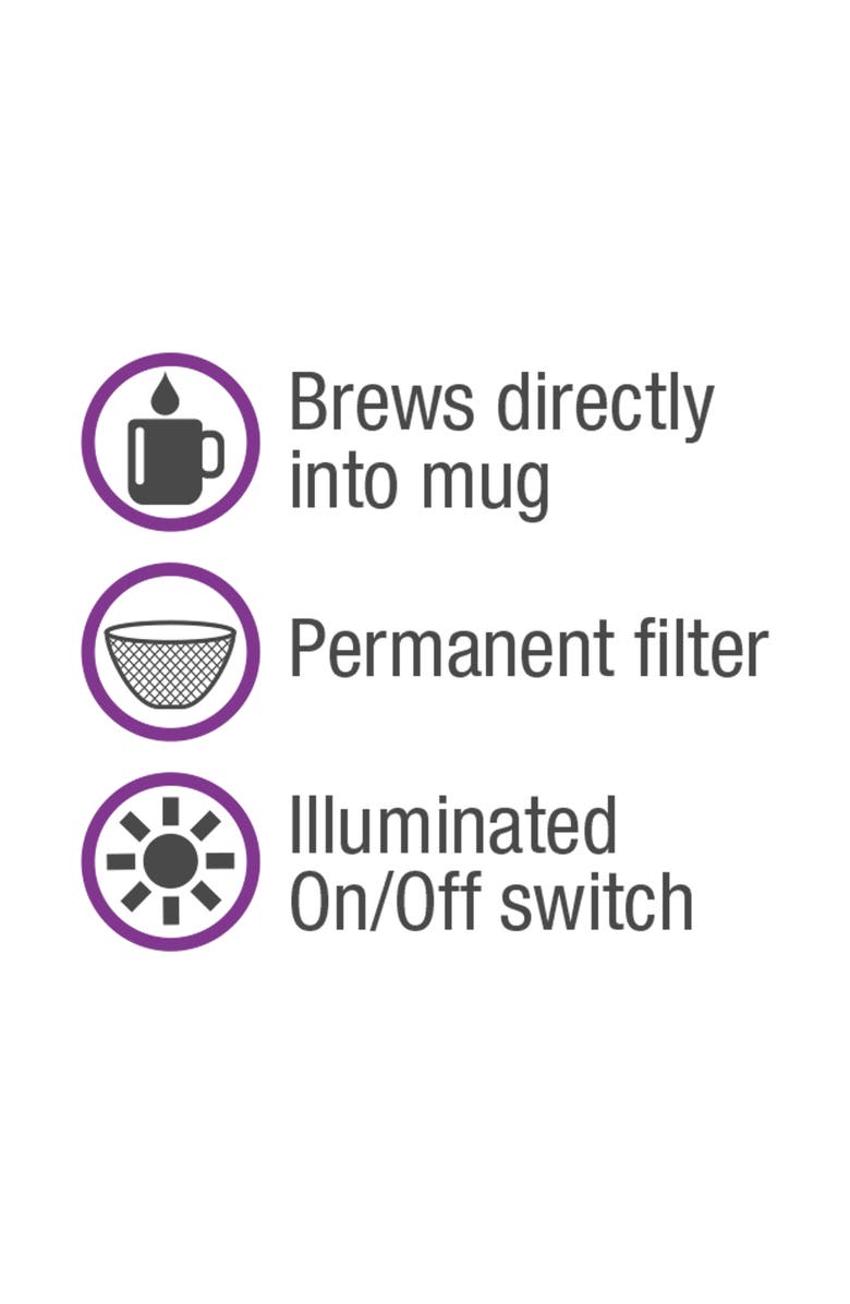 Salton Mini Compact Drip Coffee Maker, Alternate, color, 