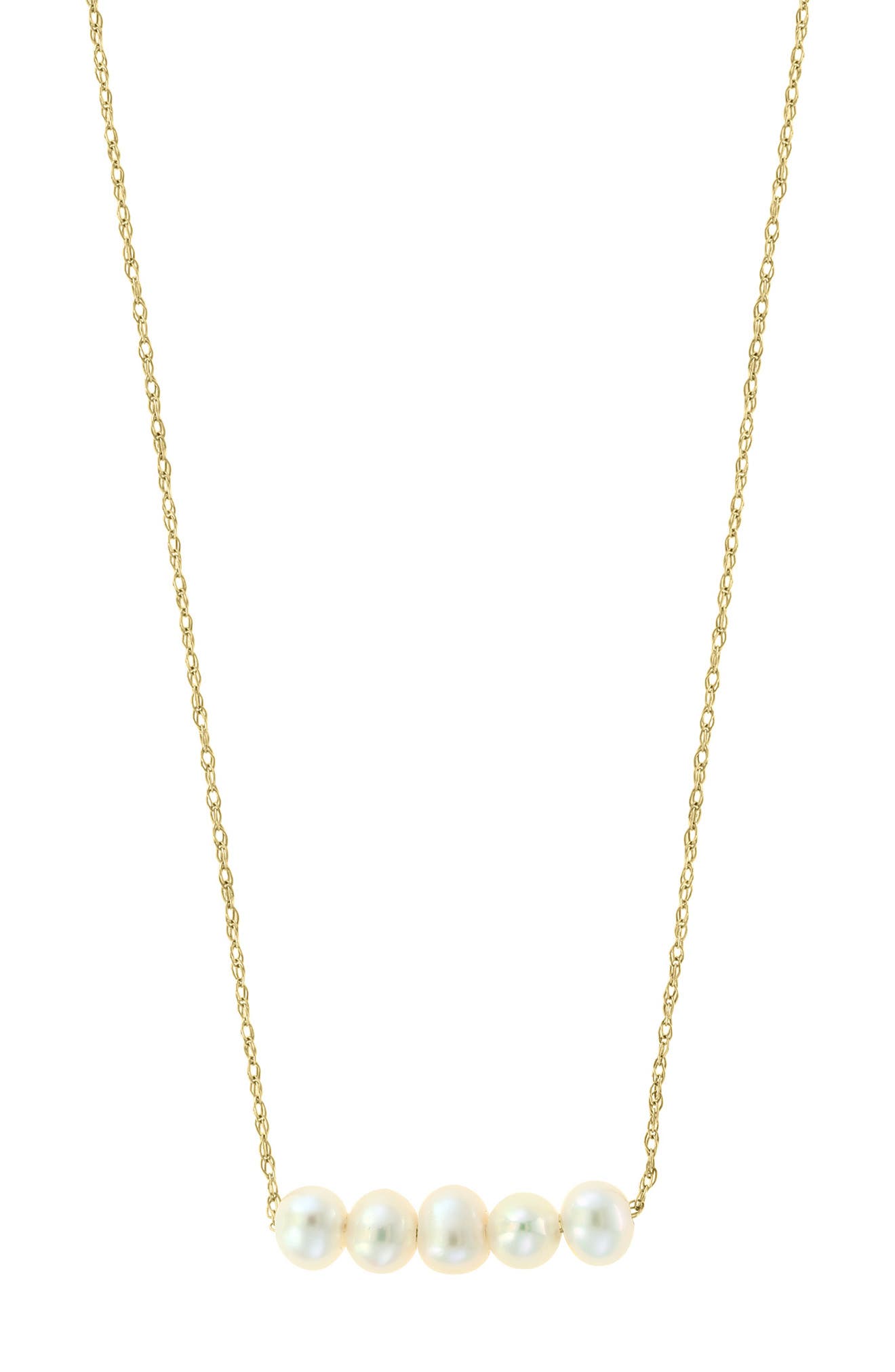 EFFY Freshwater Pearl Bar Pendant Necklace