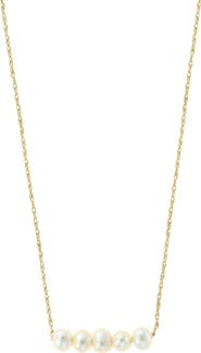 EFFY Freshwater Pearl Bar Pendant Necklace