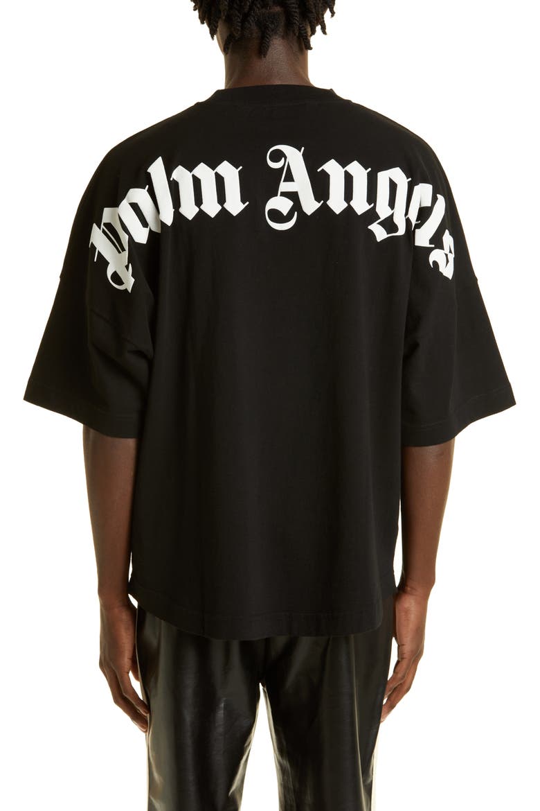 Classic Logo Oversize Cotton Tee, Alternate, color, BLACK WHITE