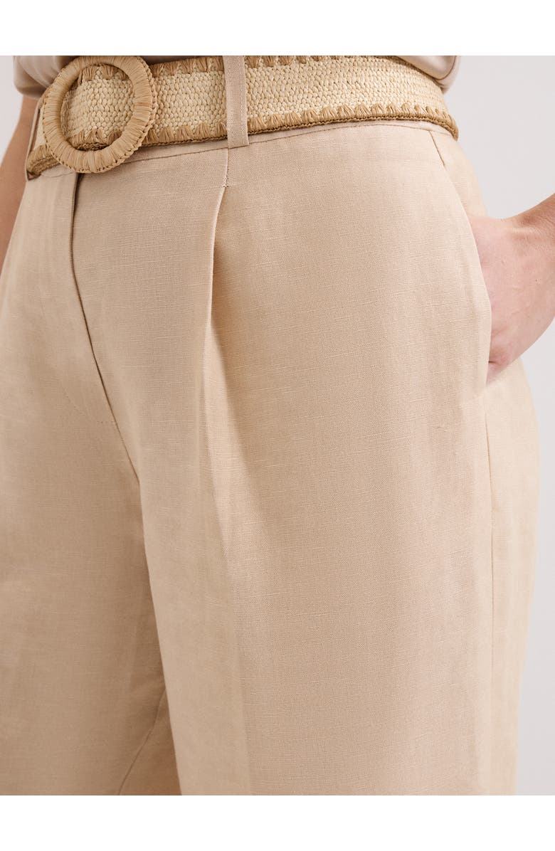 Phase Eight Elena Linen Trouser, Alternate, color, Neutral