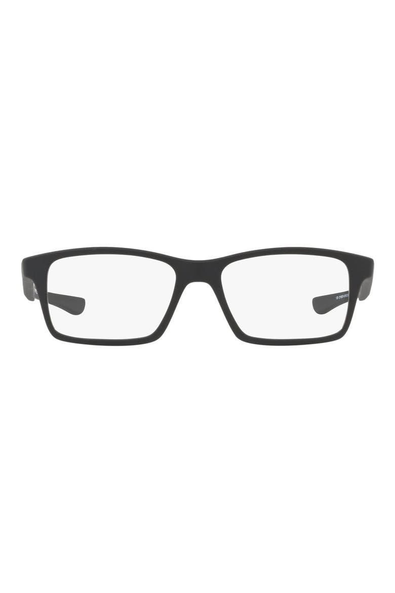 Kids' Shifter 48mm Rectangular Optical Glasses, Main, color, BLACK