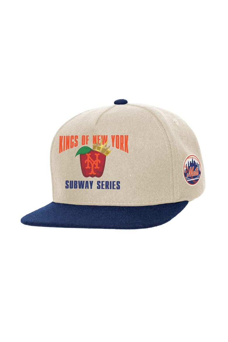 Cream New York Mets Subway Series Matchup Pro Pinch Snapback, Main, color, Cream
