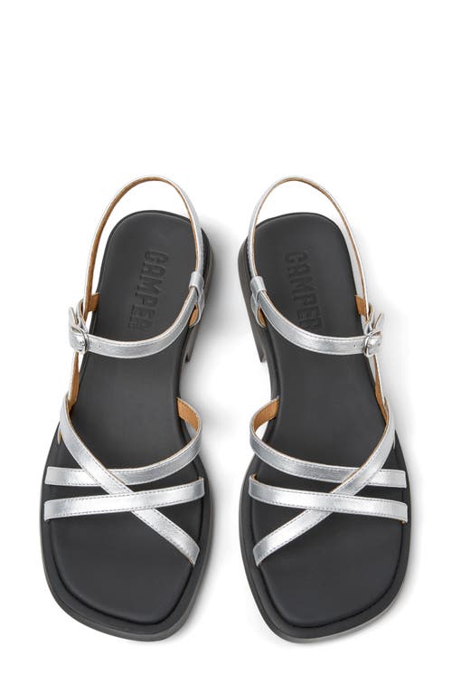 Camper Dana Sandal In Medium Gray
