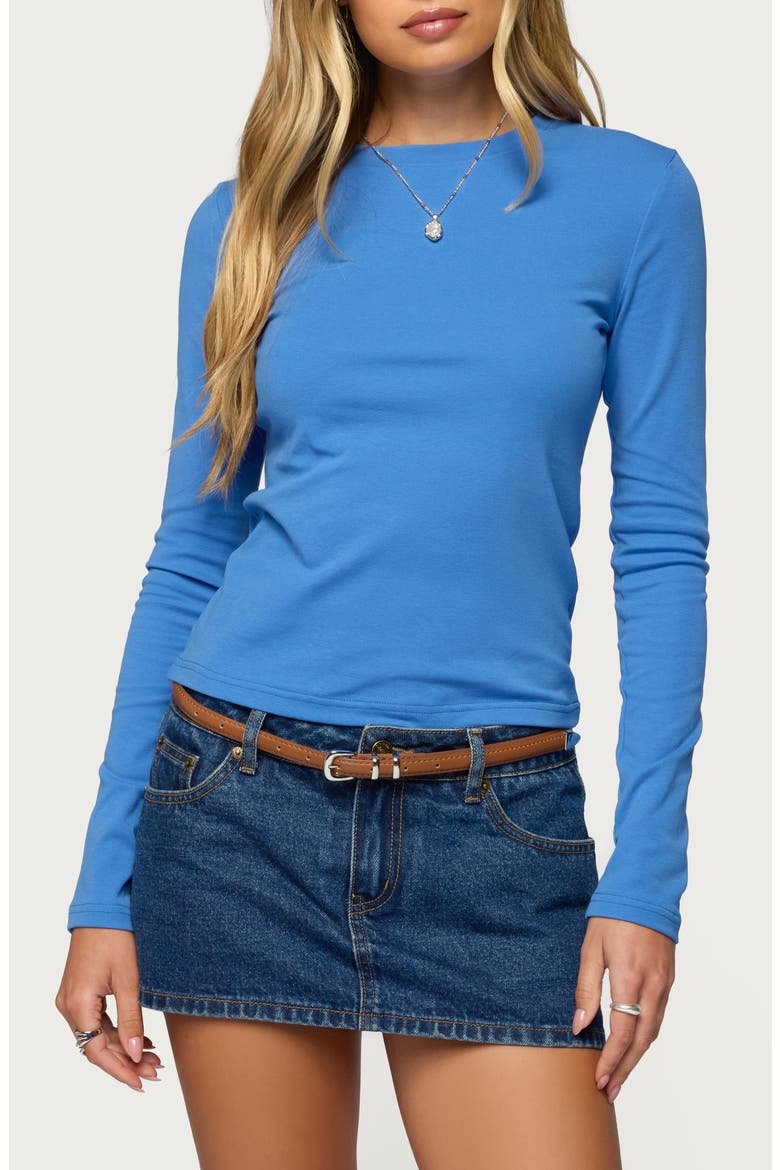 Kiyan Long Sleeve Top, Main, color, BLUE