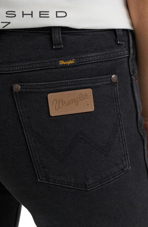 Wrangler Wrancher Mid Rise Bootcut Jeans In Black