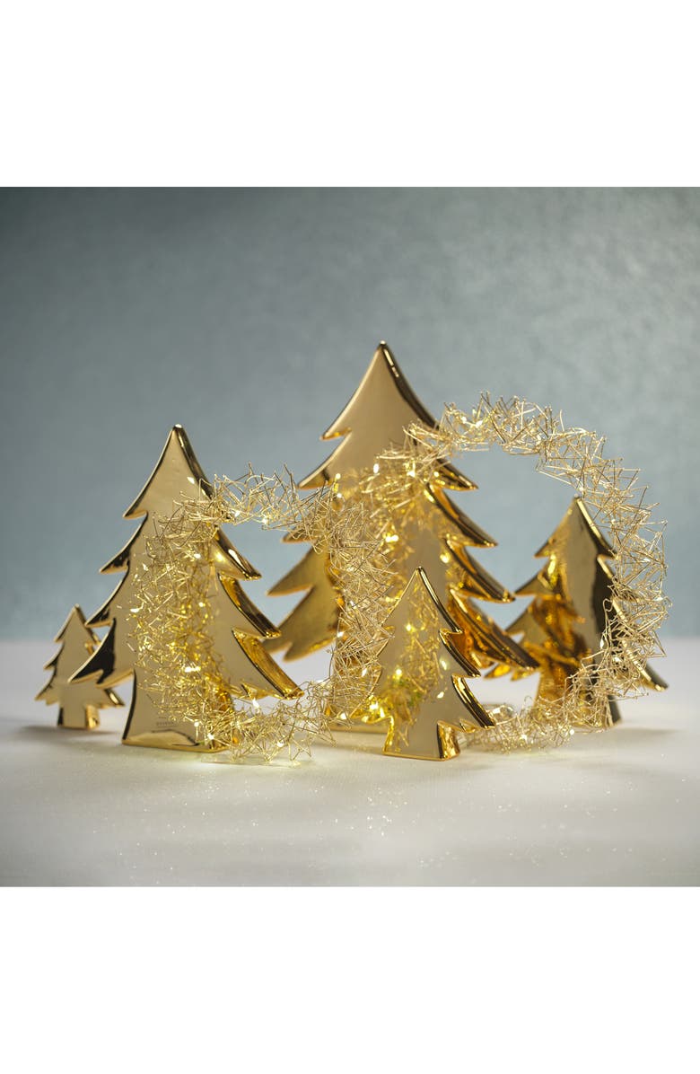 Zodax Teton Metallic Ceramic Tree Sculpture, Alternate, color, Gold