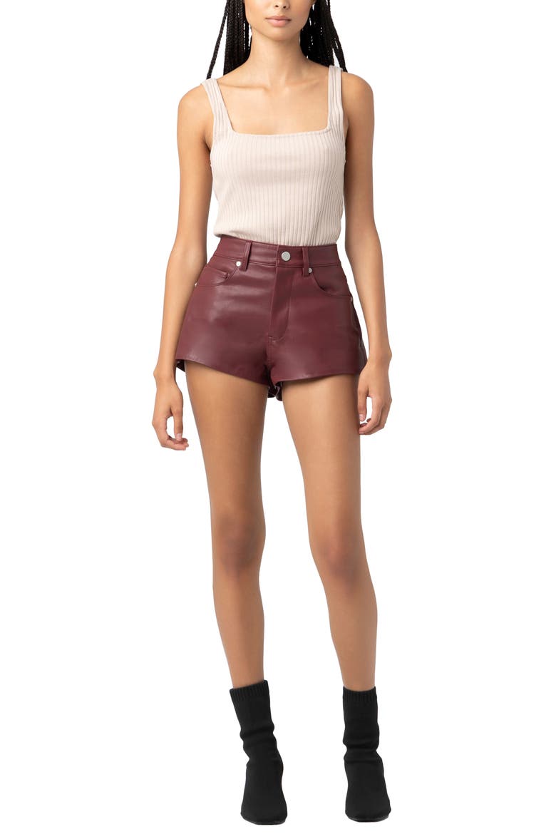 Hot Faux Leather Shorts, Alternate, color, MOVE ASIDE