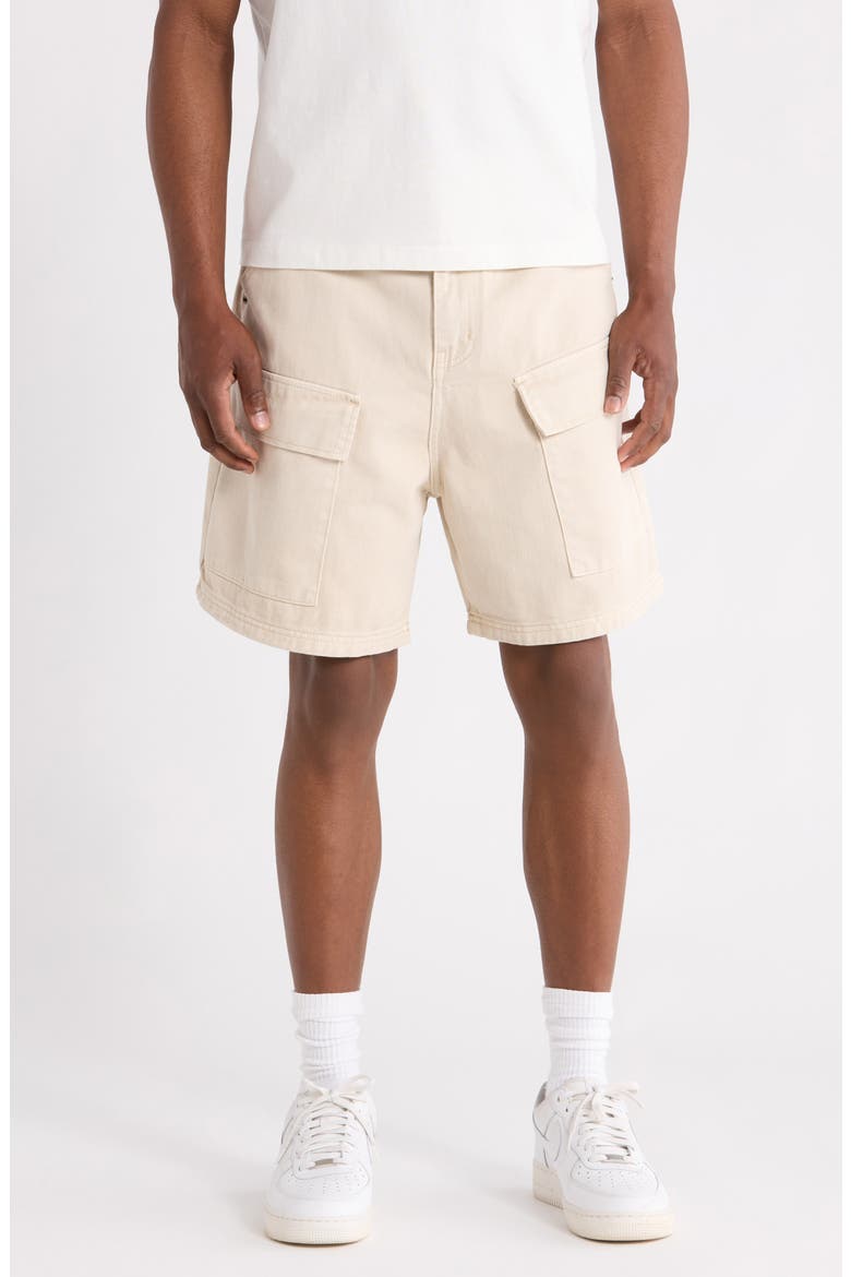 Cotton Cargo Shorts, Main, color, WASHED STONE