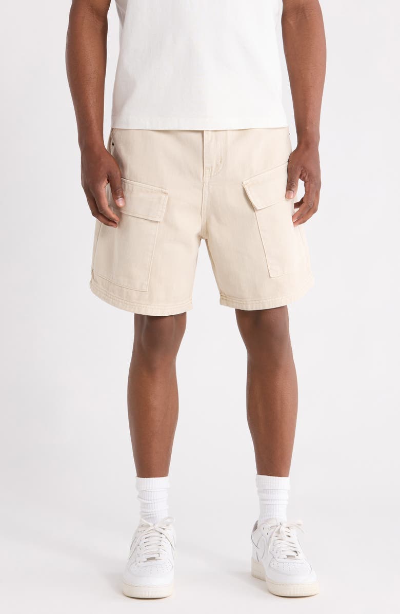 CRIMINAL DAMAGE Cotton Cargo Shorts, Main, color, Washed Stone