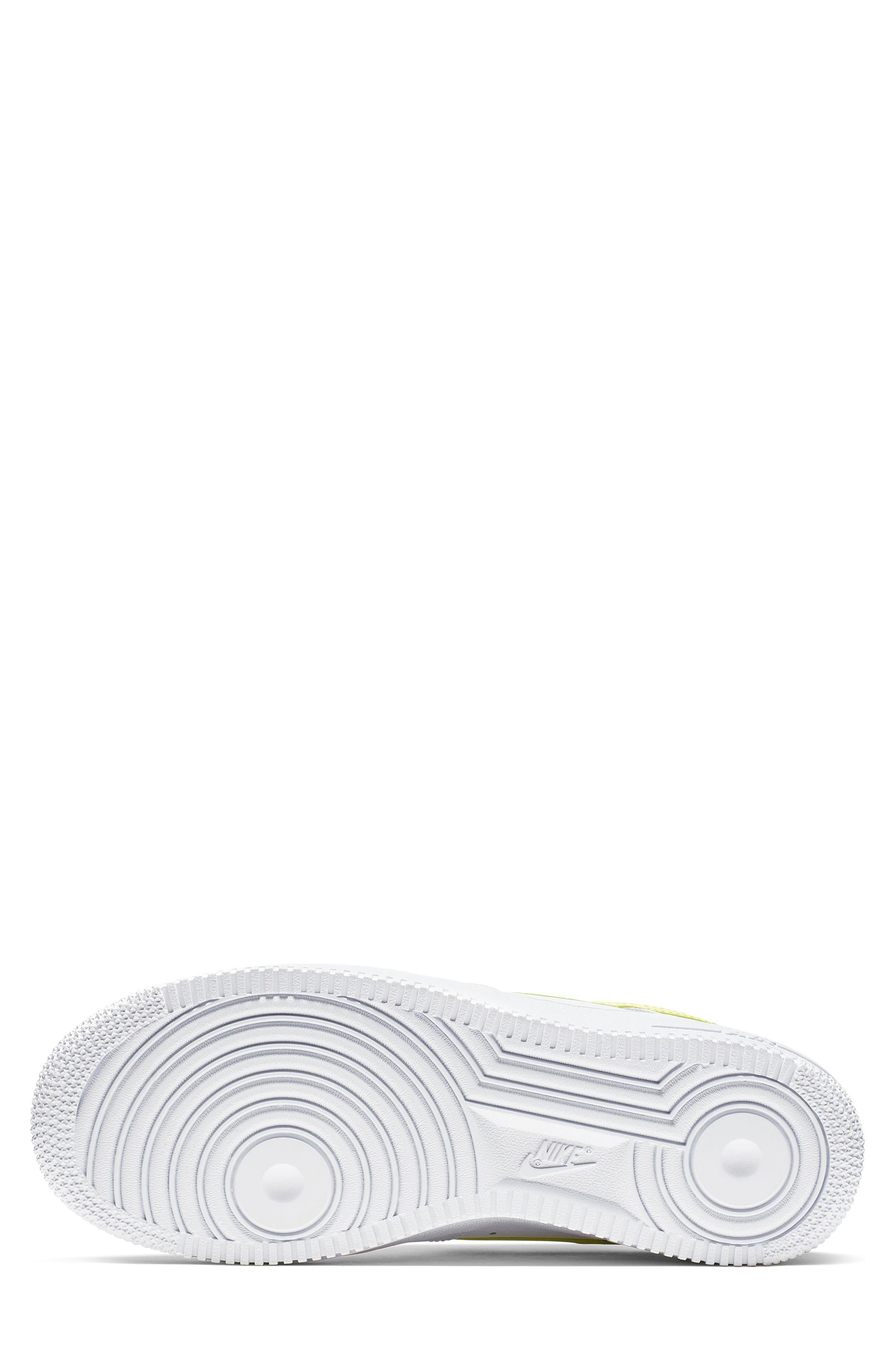 Air Force 1 '07 Sneaker, Alternate, color, WHITE/ YELLOW PULSE/ WHITE