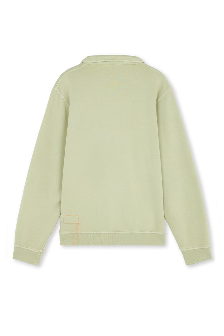 Hunting Long Sleeve Fleece Jersey Polo Shirt, Alternate, color, Light Green