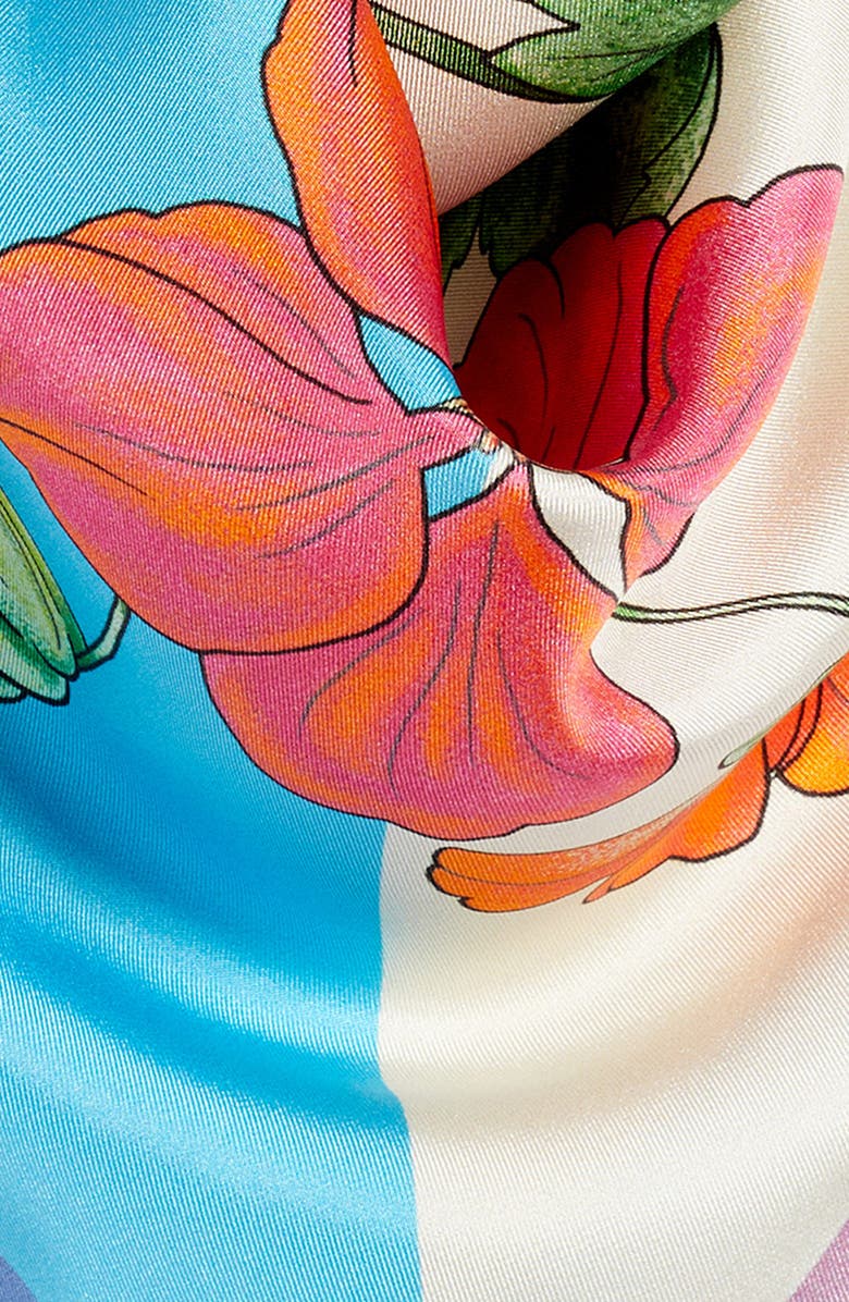 Echo Seasons Summer Series Silk Bandana Scarf, Alternate, color, Blue Multi