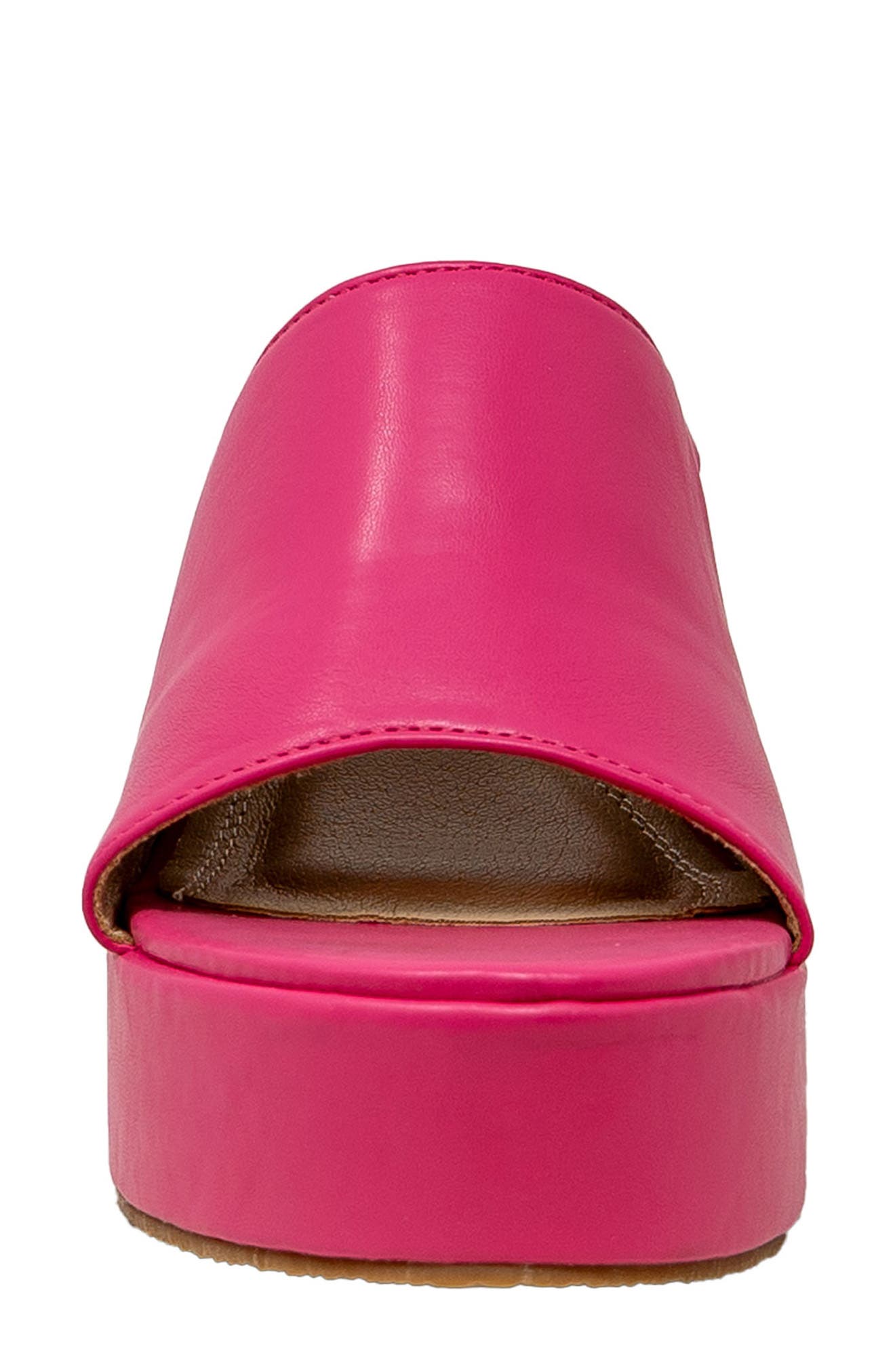 Nelly Platform Slide Sandal, Alternate, color, FUCHSIA PU